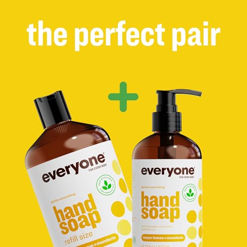 Image of Everyone Liquid Hand Soap Refill, 1 Gallon, Meyer Lemon and Mandarin, made with Essential Oils for Kitchen and Bathroom
