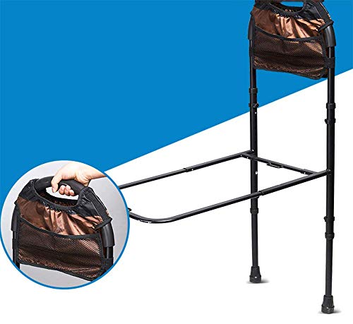 ZJDU Barra Auxiliar De Cama con Bolsillo De Almacenamiento, Barandilla De Altura Ajustable para Adultos Mayores, Asistencia para Entrar Y Salir De La Cama En Casa
