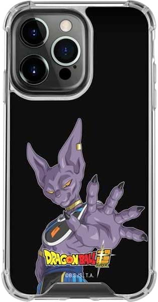 Skinit Clear Phone Case Compatible with iPhone 15 Pro Max - Officially Licensed Dragon Ball Super Goku Vegeta Super Ball Design