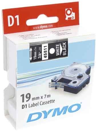 Preisvergleich Produktbild Original Dymo 45811 / S0720910, Premium Beschriftungsband, Schwarz, Weiß
