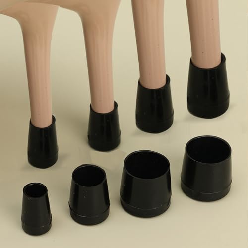 2 pares de capas protetoras de salto alto de silicone para mulheres redondas antiderrapantes e resistentes ao desgaste, ferramenta de absorção de choque (preta, diâmetro interno de 1,5 cm)