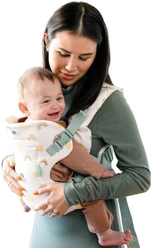 Infantino Flip 4-in-1 Convertible Carrier with Adjustable Ergonomic seat, Head Support, Shoulder Straps, and Waist Belt, 4 Ways to Carry, Can Carry (3.6-14.5 Kgs), Rainbow