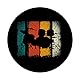 Retro Rock Musiker Drummer Schlagzeuger Musik Schlagzeug PopSockets mit austauschbarem PopGrip