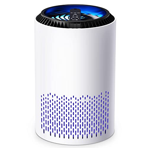 POMORON Air Purifiers, Air Purifier for Bedroom HEPA Air Filter for Smoke Pollen Dander Hair 22dB...