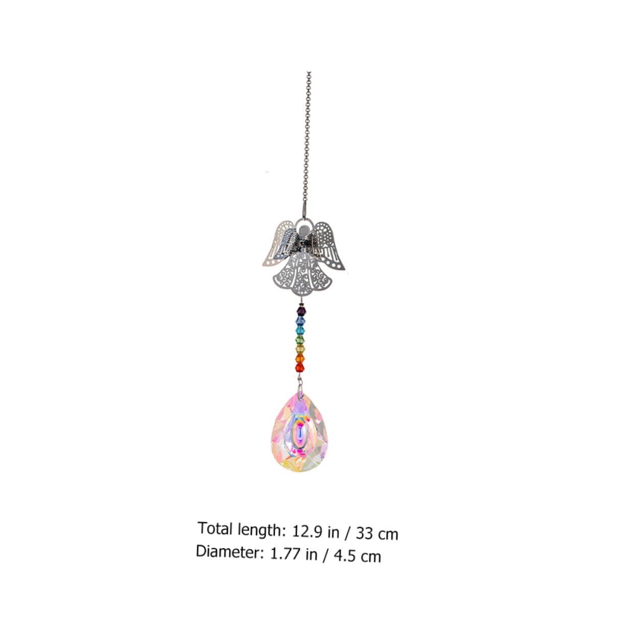 Gatuida 6 Stück Teiliges Kristall Fensterdeko Hängend Delikate Prisma Anhänger Regenbogenmacher Leichtes Ornament für Wohnzimmer Gartendekoration für Zuhause