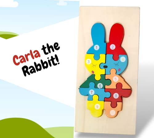 Wooden Toddler Puzzles For Kids Ages 3-5, Montessori Toys For 2 Year Old, Wooden Puzzles For Toddlers 1-3 Years, 4-Pack Toddler Puzzle Toddler Toys #TOP7