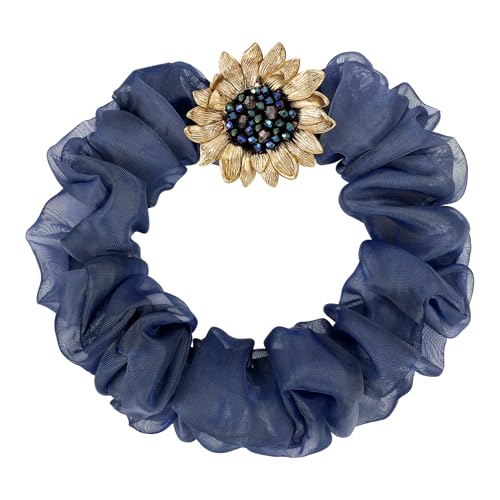 Sunflower Brooch pin with hand beading, She's Free Style Just For You Flower Oil Dropping Brooches for women, Metal Plating Process Safety pins with N