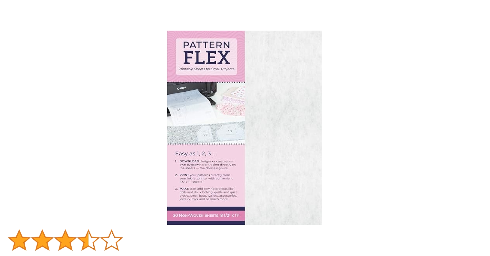 Amazon.com: Pattern Flex: Printable Sheets for Small Projects; 20 Non-Woven Sheets, 8 1/2” x 11 amazon-com-pattern-flex-printable-sheets-for-small-projects-20-non-woven-sheets-8-1-2-x-11-9781644034064-hentzel-erin-books
