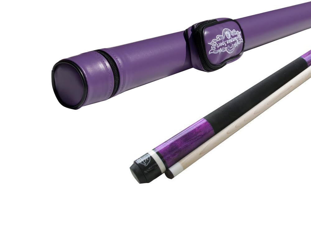 Champion ST8 Purple Pool Cue Stick – 11.75mm Tip, Purple Pool case, Cuetec Glove 20 oz