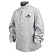 MCR Safety 38030MWXL 30-Inch Memphis Split Cow Leather Welding Jacket, Gray, X-Large