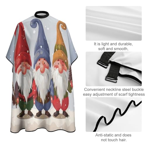 Capa de Corte de Pelo Navidad con Duendes para Adultos miniatura 4