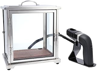 Crafthouse by Fortessa Professional Barware by Charles Joly Stainless Steel and Glass Smoking Box with Handheld Smoker for Cocktail/Beverage/Cheese/Food