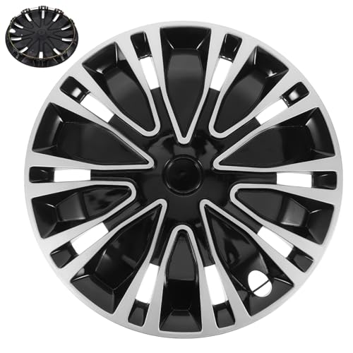Enjoliveurs de roue Amosfun 18,3" polypropylène argenté et noir pour une finition route élégante