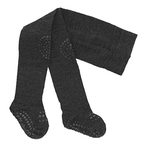 GoBabyGo Wollstrumpfhose, 12-18 Monate, Dunkelgrau Melange Cover