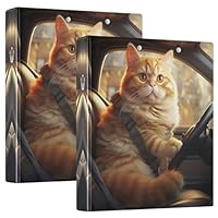 Lot De 2 Classeurs à 3 Anneaux De 3,8 Cm Avec Couverture De