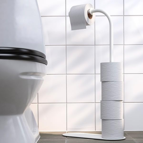 ProTuning ENUDDEN Portarotolo di carta igienica, bianco, 60 cm