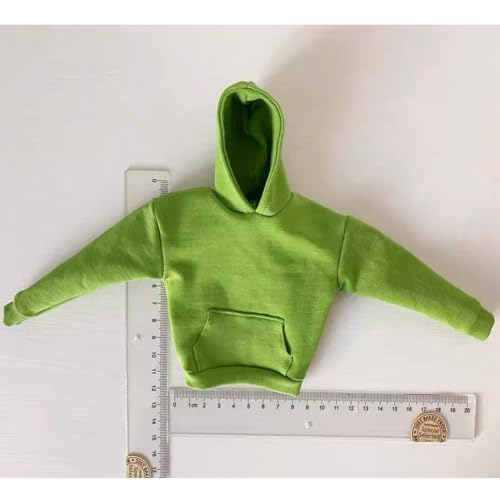 Sweat à capuche 1/6 pour poupée vêtement de rechange ajusté homme vert