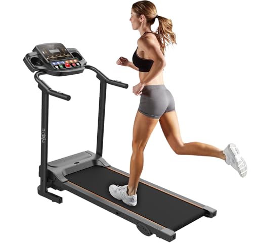 Evolve Foldable Treadmill Treadmills for Home Office Indoor Gym Cardio Workout Fitness Space Saving Folding Running Walking & Jogging Machines LCD Bluetooth 3 incline level