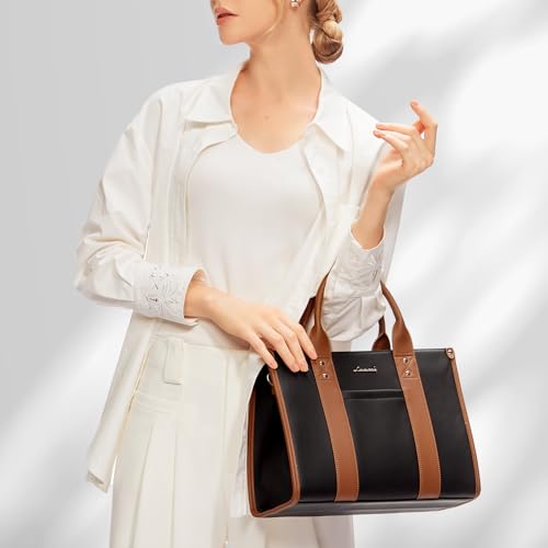 Image of LOVEVOOK Purse for Women Leather Tote Bag Purse and Handbags, Satchel Shoulder Crossbody Top Handle Bags with Zipper