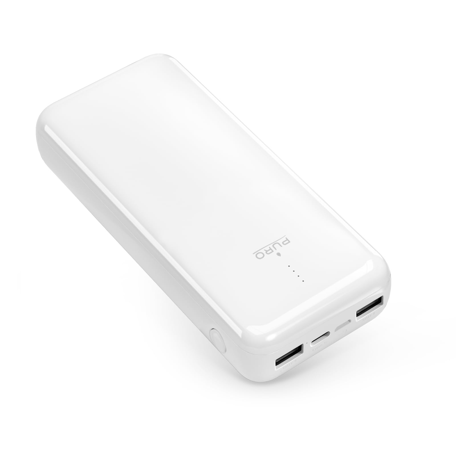 PURO Power Bank 20000mAh Due Porte USB-A E Una USB-C Fast Charge – Cavo Incluso; batteria esterna per smartphone e tablet