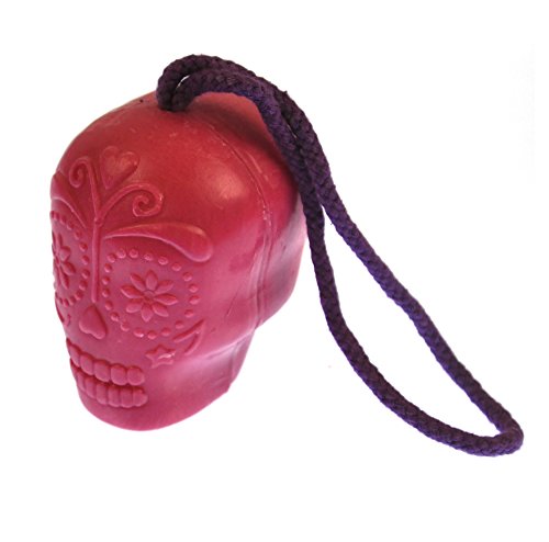 NPW Skull Shaped Soap on a Rope Pink Grapefruit Scent