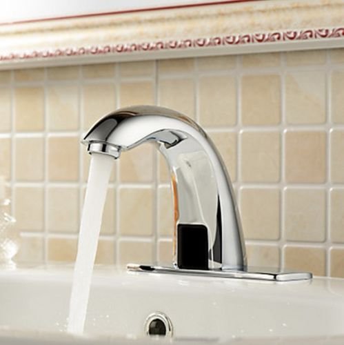 Miscelatore automatico con sensore a mani libere per lavabo da bagno