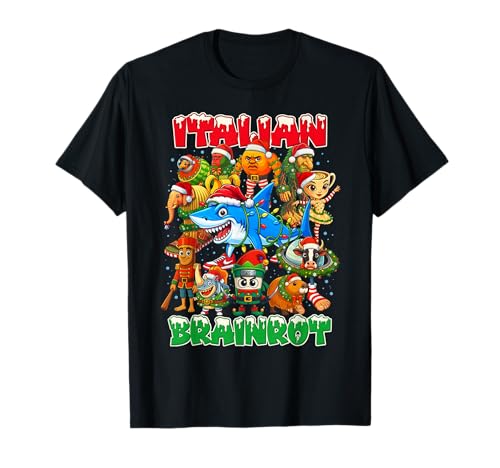 Photo de Funny Christmas Italian Brain Rot Italian Brainrot, garçon et Enfant T-Shirt
