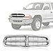 CarPartsDepot, Front Grille Chrome Frame Black Bar Insert Grill Assembly Replacement, 400-17617 CH1200199 55056092