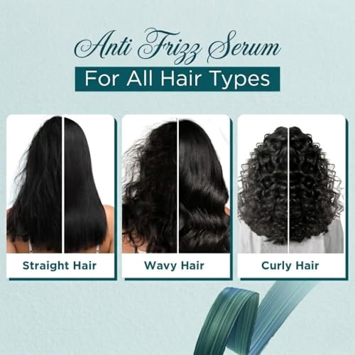 Image of Hair Serum (Pack of 2 x 50ML) | Herbal Hair Growth Serum for Dry & Frizzy Hair | Anti Hair Fall, Adds Shine & Smoothness | Lightweight Non-Sticky Daily Use for Men & Women