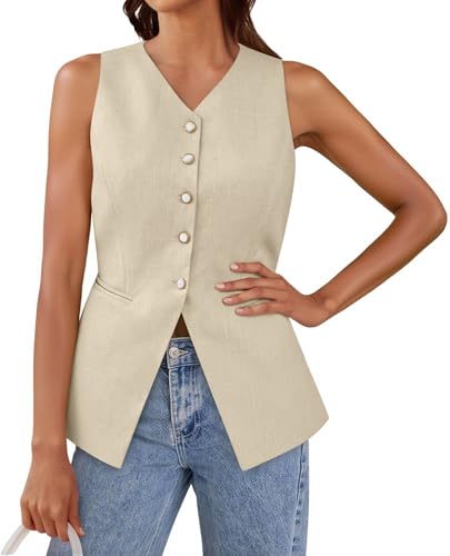 Chaleco de verano casual Tankaneo para estilismos de trabajo y terrazas