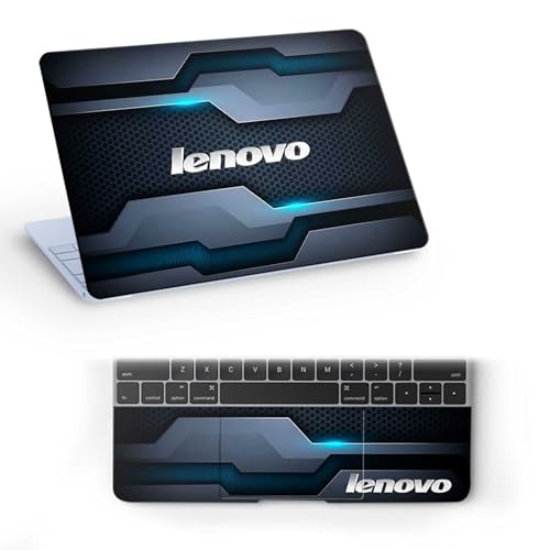 Image of Pattern L13 Top+Wrist Pad Vinyl Laptop Skin /Sticker /Cover for 17 to 17.3 Inches Laptops Laminated-Removable-HD Quality Compatible for Lenovo (16.5x11 Inches)