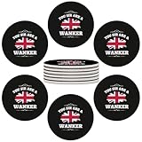 Spray Paint British Flag Coasters Drinks Absorbent Ceramic Stone Coasters Cork Base Cups Table Mats Home Decor