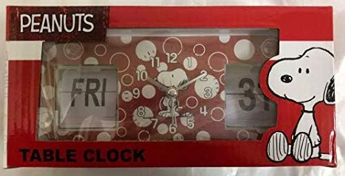 Amazon Co Jp スヌーピー 置き時計 パタパタ アラーム クロック レッド ホーム キッチン