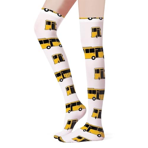 Girls Knee High Funny Socks Colorful Novelty Gifts For Party Christmas Decor2