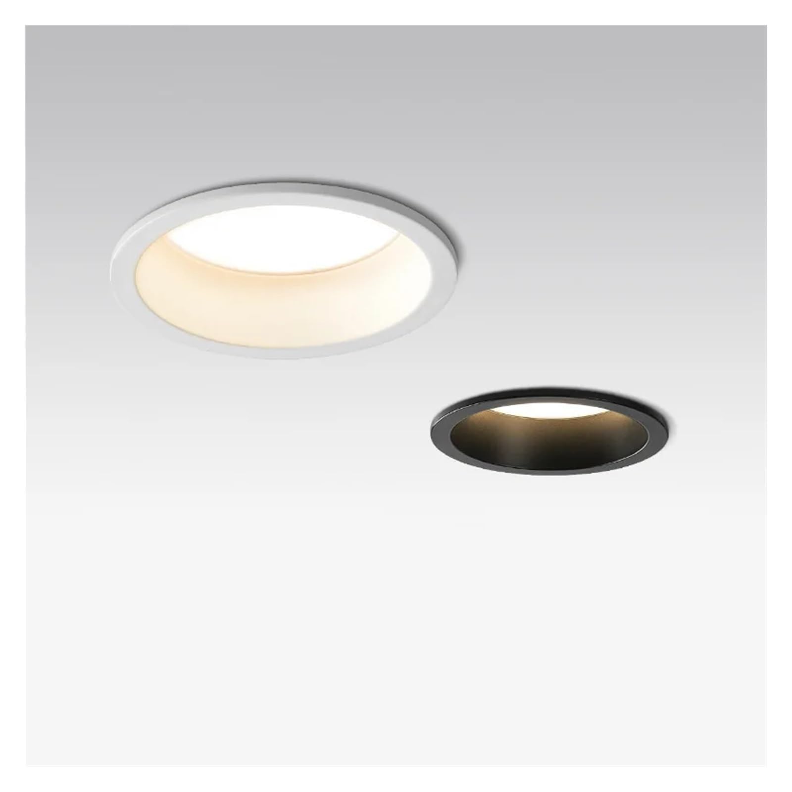 Downlight antideslumbrante empotrado regulable, 7w, 9w, 12w, 15w, foco Led de 220V/110V, Panel de luz redondo for techo(White,Cold white 6000k)