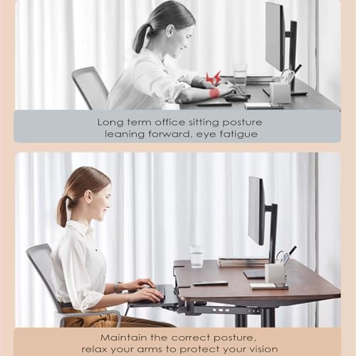 Keyboard Tray Under Desk, Pull Out Keyboard & Mouse Tray with C Clamp Ergonomic Keyboard Tray 75 X 25CM Keyboard Tray for Typing Working ，Home or Office (Black)