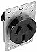 Orbit R50-3 Dryer Receptacle, 125/250V 50A 3-Pole 3-Wire - Black