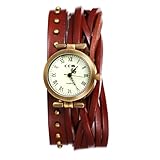 パンク 腕時計 本革ベルト アナログ表示 アンティーク: ユニセックス ウォッチ ローマ字 防水 レザーベルト リベット ファッションアクセサリー - 誕生日 バレンタインデー クリスマス プレゼント