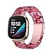 Resin Straps Compatible with Fitbit Versa 4/Sense 2 Bands for Men Women, Adjustable Watch Band Replacement Wristband for Fitbit Versa 4/Sense 2 Smart Watch (Color 12)