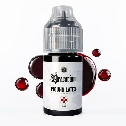 Dracorium Wound Latex – Veterinary Rapid Recovery For Dogs | Dries Into a Flexible Film That Heals, Soothes & Prevents Contamination | Calms The Urge To Self-soothe In Hours | Liquid 30ml
