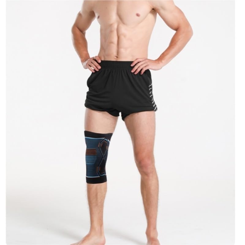Men's Breathable Nylon Knitted Knee Pads For Sports Cycling Women's Fitness Equipment