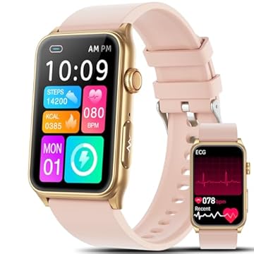 2025 Nuovo Smartwatch Donna ECG/HRV/Lipidi/Acido Urico/BMI/Sonno,1.57"𝐆li𝐜𝐞𝐦𝐢𝐚 Orologio Donna Fitness con Ciclo Mestruale,24h Pressione sanguigna/Temperatura Corporea/Cardiofrequenzimetro (Rosa)