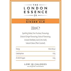 London Essence, Delicate Ginger Ale, Premium Cocktail Mixer, 200ml, Pack of 24 bottles, No Artificial Colours Preservatives or flavours, Low Calorie London Essence, Delicate Ginger Ale, Premium Cocktail Mixer, 200ml, Pack of 24 bottles, No Artificial Colours Preservatives or flavours, Low Calorie – THE LONDON ESSENCE CO.