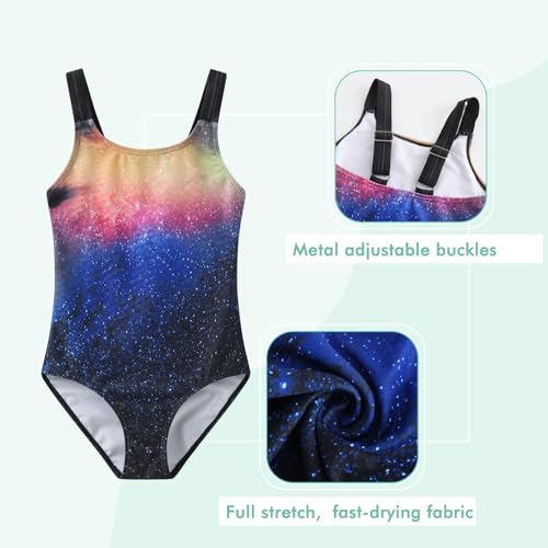 Image of Girls One Piece Swimsuits Halter Bathing Suits Summer Swimwear 3-16 Years