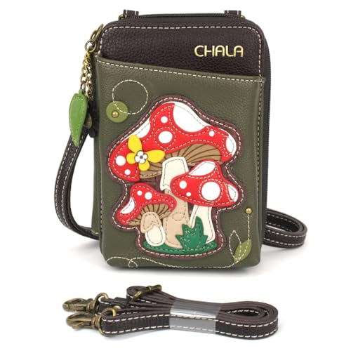 Image of CHALA Wallet Crossbody Cell Phone Purse - Women Faux Leather Multicolor Handbag with Adjustable Strap