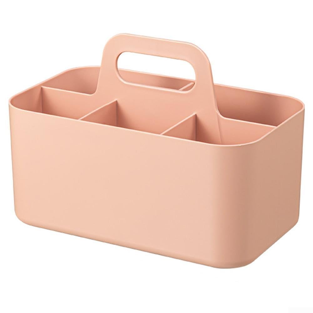 Contenedores de almacenamiento apilables portátiles multiusos con asa, nizadores flexibles con separadores extraíbles, caja de almacenamiento de escritorio para suministros de oficina y manualidades