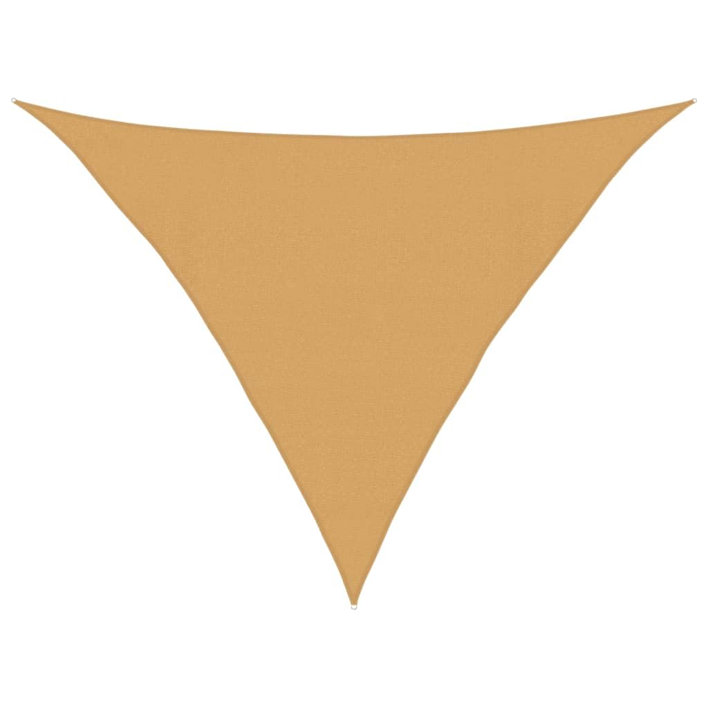 vidaXL Vela Parasole 160 g/m² Triangolare Sabbia 4x4x5,8 m in HDPE