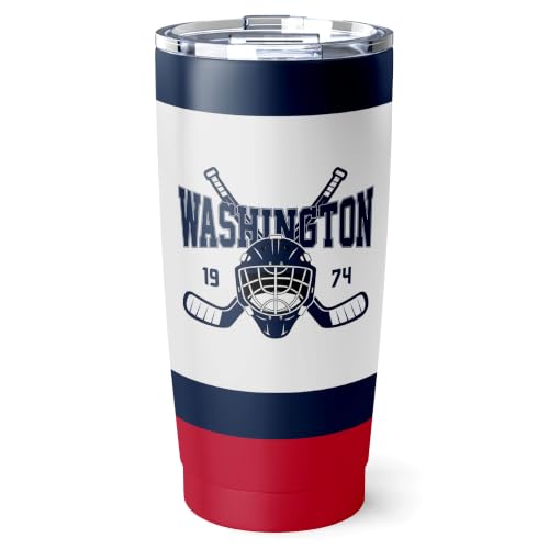 Image of ANTKING Washington Tumbler 20oz Custom Name Number Travel Mug Gifts | Stainless Steel Insulated Coffee Cup for Men Women