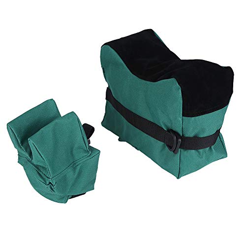 LetCart Shooting Sandbag - Tireurs Avant et arrière Non remplis Repose-Pistolet Sacs de Sable Banc de tir Steady Sandbag(Olive Verte) Cover