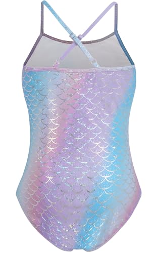 Image of Girls Swimsuit One Piece Bathing Suit with Adjustable Straps Quick Dry Beach Swimming Suits Swimwear 4-10 Years